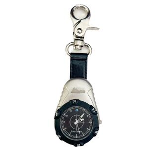 Summit Clip-On Clock Pocket Watch Carabiner Compass Outdoors Camping Hiking Belt